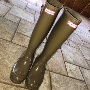 Army Green Hunter Boots ONE DAY SALE